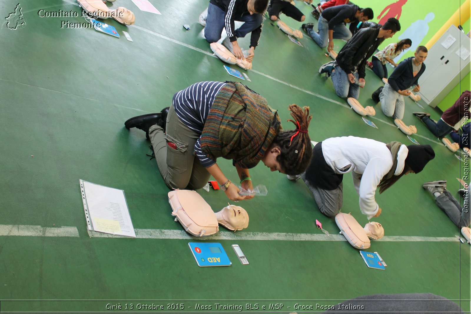 Ciri 13 Ottobre 2015 - Mass Training BLS e MSP - Croce Rossa Italiana- Comitato Regionale del Piemonte