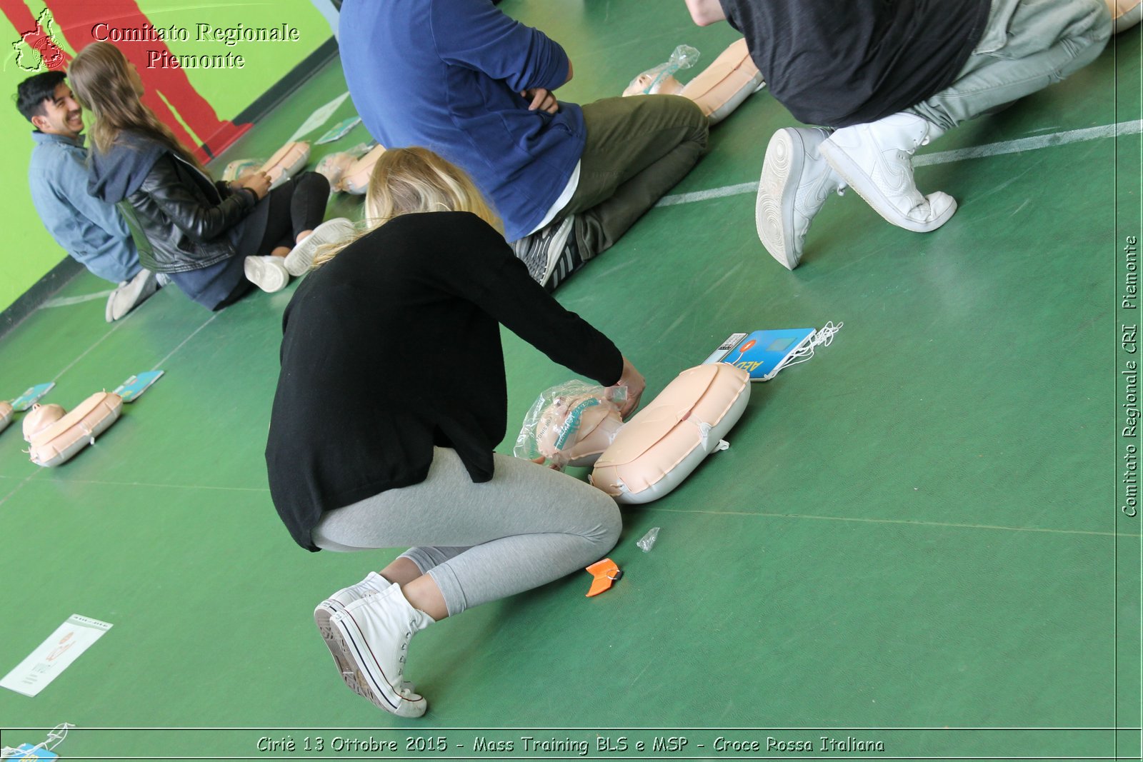 Ciri 13 Ottobre 2015 - Mass Training BLS e MSP - Croce Rossa Italiana- Comitato Regionale del Piemonte