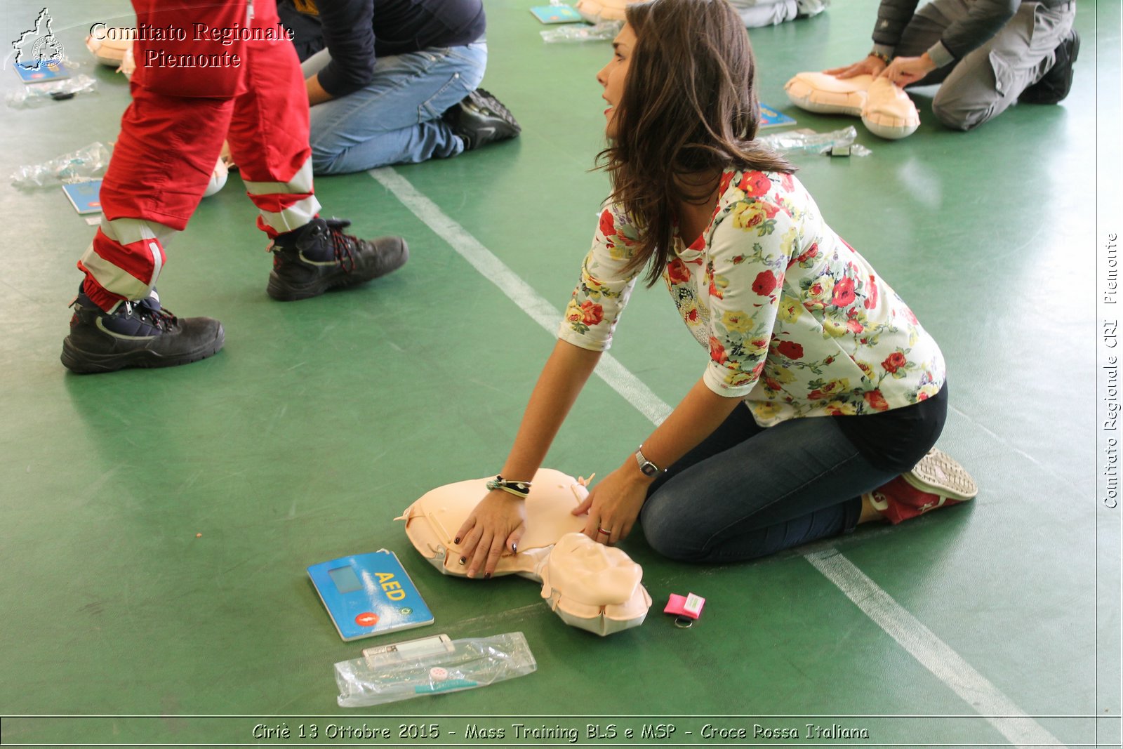 Ciri 13 Ottobre 2015 - Mass Training BLS e MSP - Croce Rossa Italiana- Comitato Regionale del Piemonte