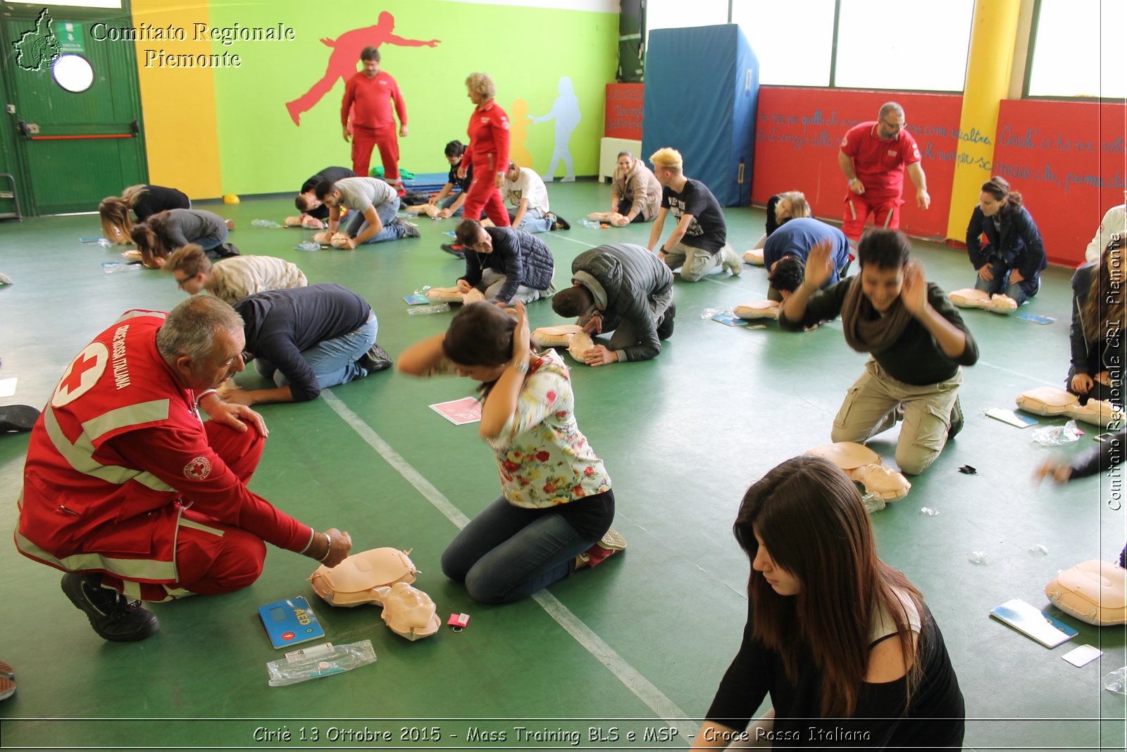 Ciri 13 Ottobre 2015 - Mass Training BLS e MSP - Croce Rossa Italiana- Comitato Regionale del Piemonte