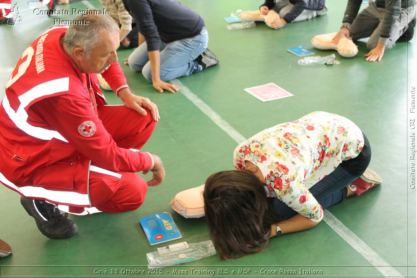 Ciri 13 Ottobre 2015 - Mass Training BLS e MSP - Croce Rossa Italiana- Comitato Regionale del Piemonte