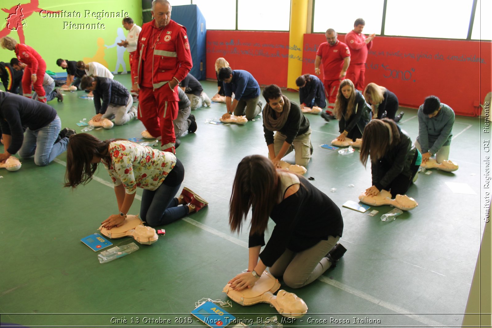 Ciri 13 Ottobre 2015 - Mass Training BLS e MSP - Croce Rossa Italiana- Comitato Regionale del Piemonte