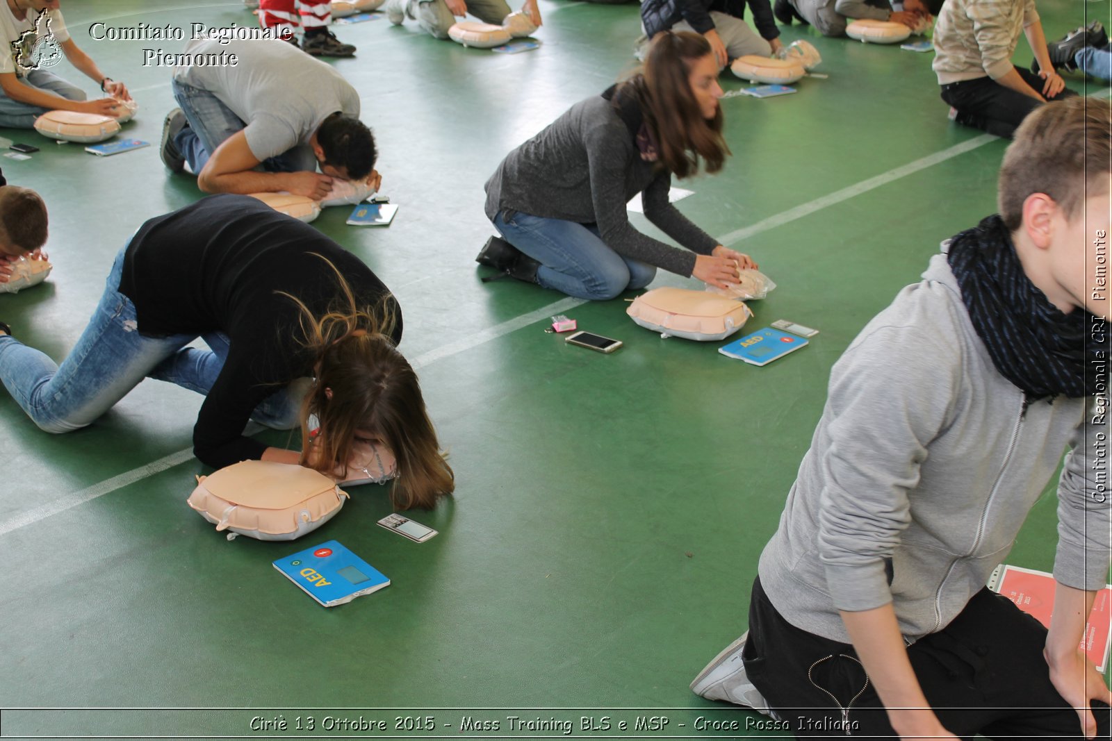 Ciri 13 Ottobre 2015 - Mass Training BLS e MSP - Croce Rossa Italiana- Comitato Regionale del Piemonte