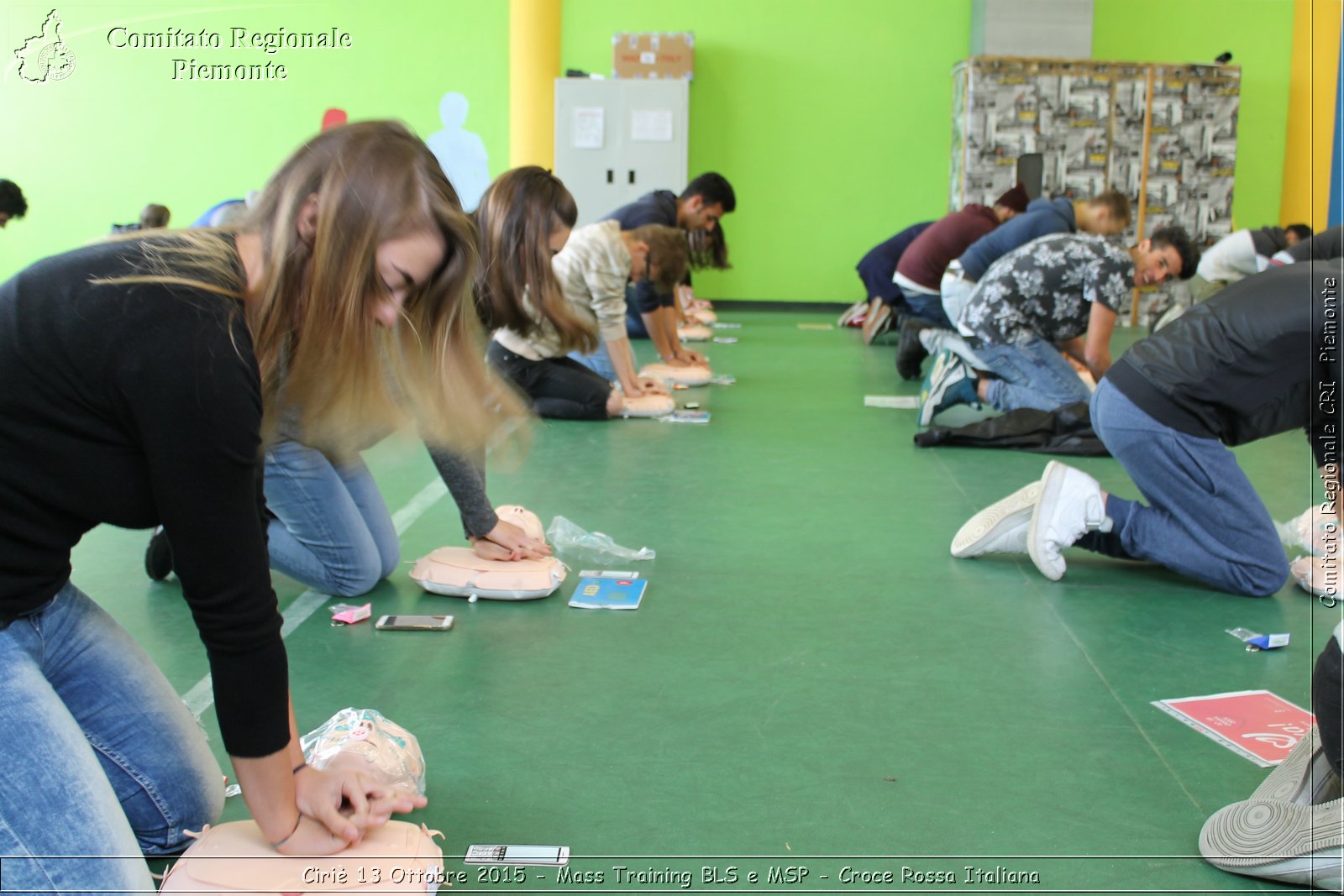 Ciri 13 Ottobre 2015 - Mass Training BLS e MSP - Croce Rossa Italiana- Comitato Regionale del Piemonte