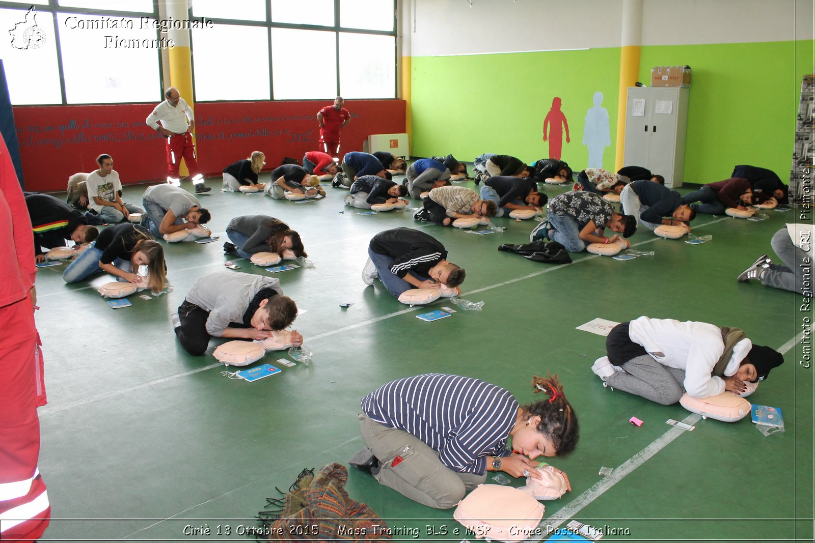 Ciri 13 Ottobre 2015 - Mass Training BLS e MSP - Croce Rossa Italiana- Comitato Regionale del Piemonte