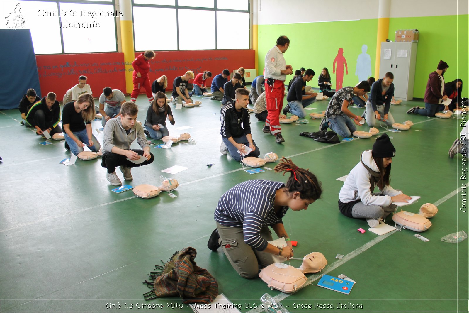 Ciri 13 Ottobre 2015 - Mass Training BLS e MSP - Croce Rossa Italiana- Comitato Regionale del Piemonte