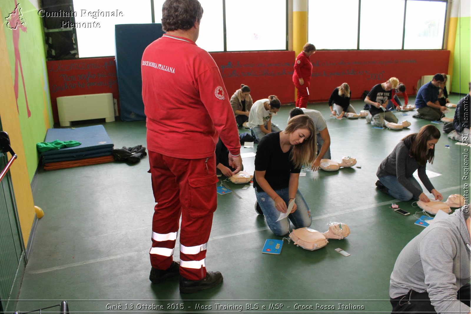 Ciri 13 Ottobre 2015 - Mass Training BLS e MSP - Croce Rossa Italiana- Comitato Regionale del Piemonte