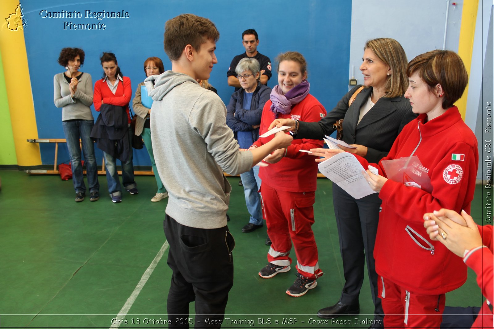 Ciri 13 Ottobre 2015 - Mass Training BLS e MSP - Croce Rossa Italiana- Comitato Regionale del Piemonte