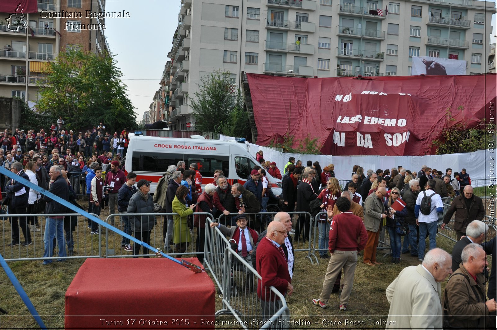 Torino 17 Ottobre 2015 - Ricostruzione Stadio Filadelfia - Croce Rossa Italiana- Comitato Regionale del Piemonte