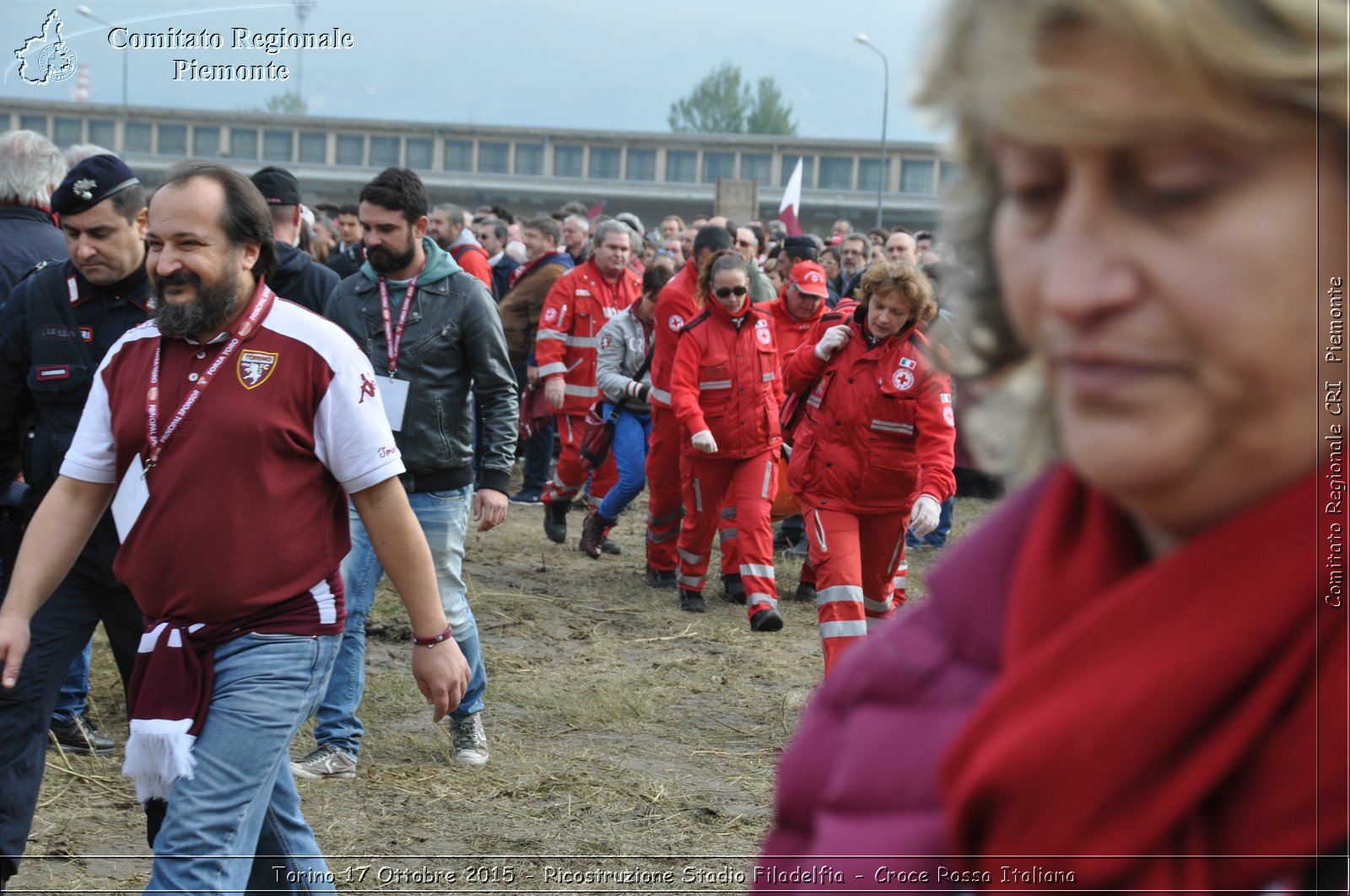 Torino 17 Ottobre 2015 - Ricostruzione Stadio Filadelfia - Croce Rossa Italiana- Comitato Regionale del Piemonte