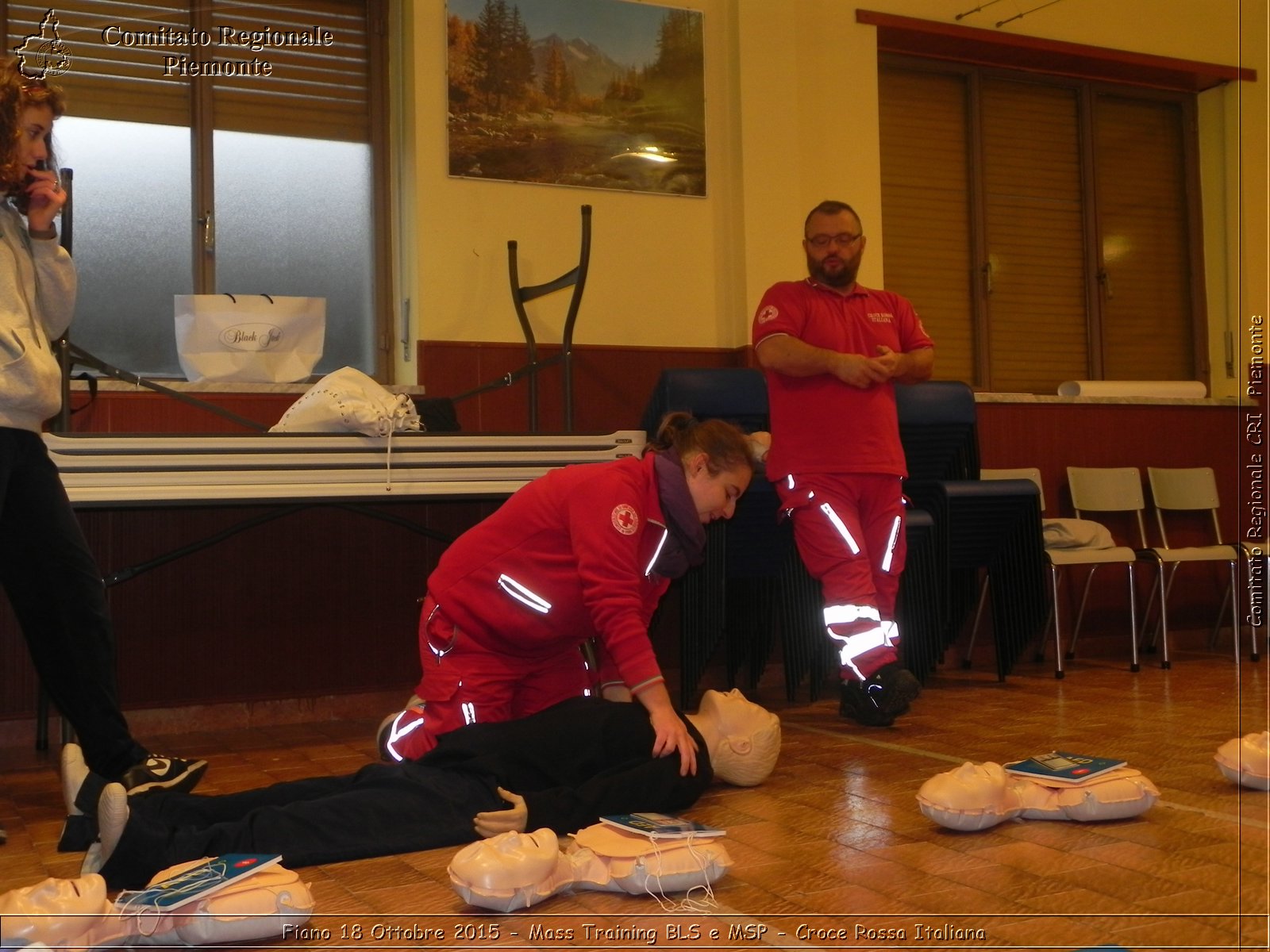 Fiano 18 Ottobre 2015 - Mass Training BLS e MSP - Croce Rossa Italiana- Comitato Regionale del Piemonte