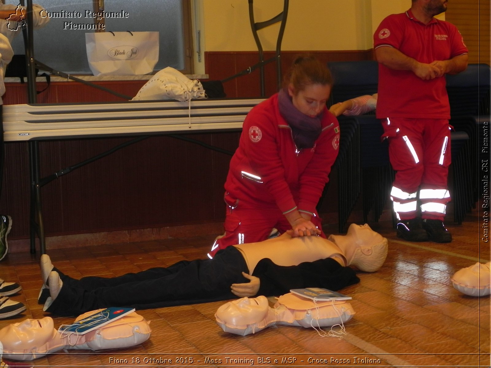 Fiano 18 Ottobre 2015 - Mass Training BLS e MSP - Croce Rossa Italiana- Comitato Regionale del Piemonte