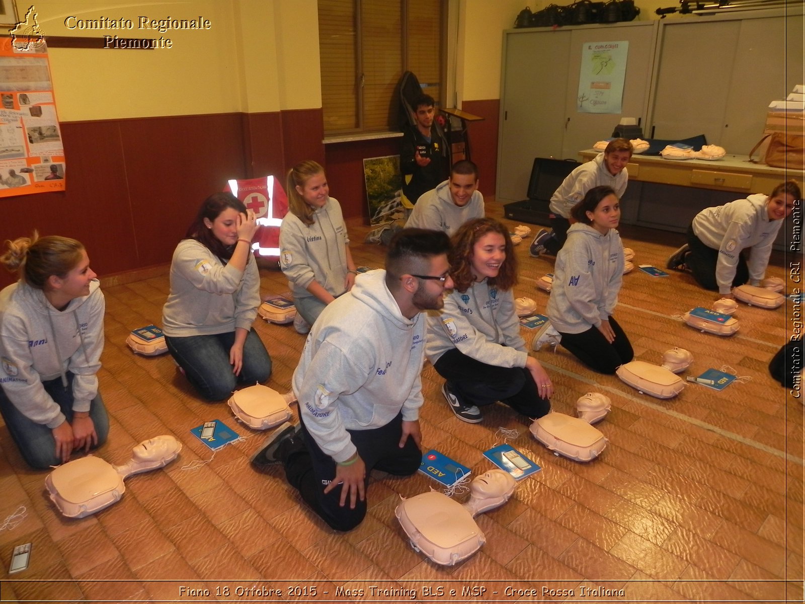 Fiano 18 Ottobre 2015 - Mass Training BLS e MSP - Croce Rossa Italiana- Comitato Regionale del Piemonte