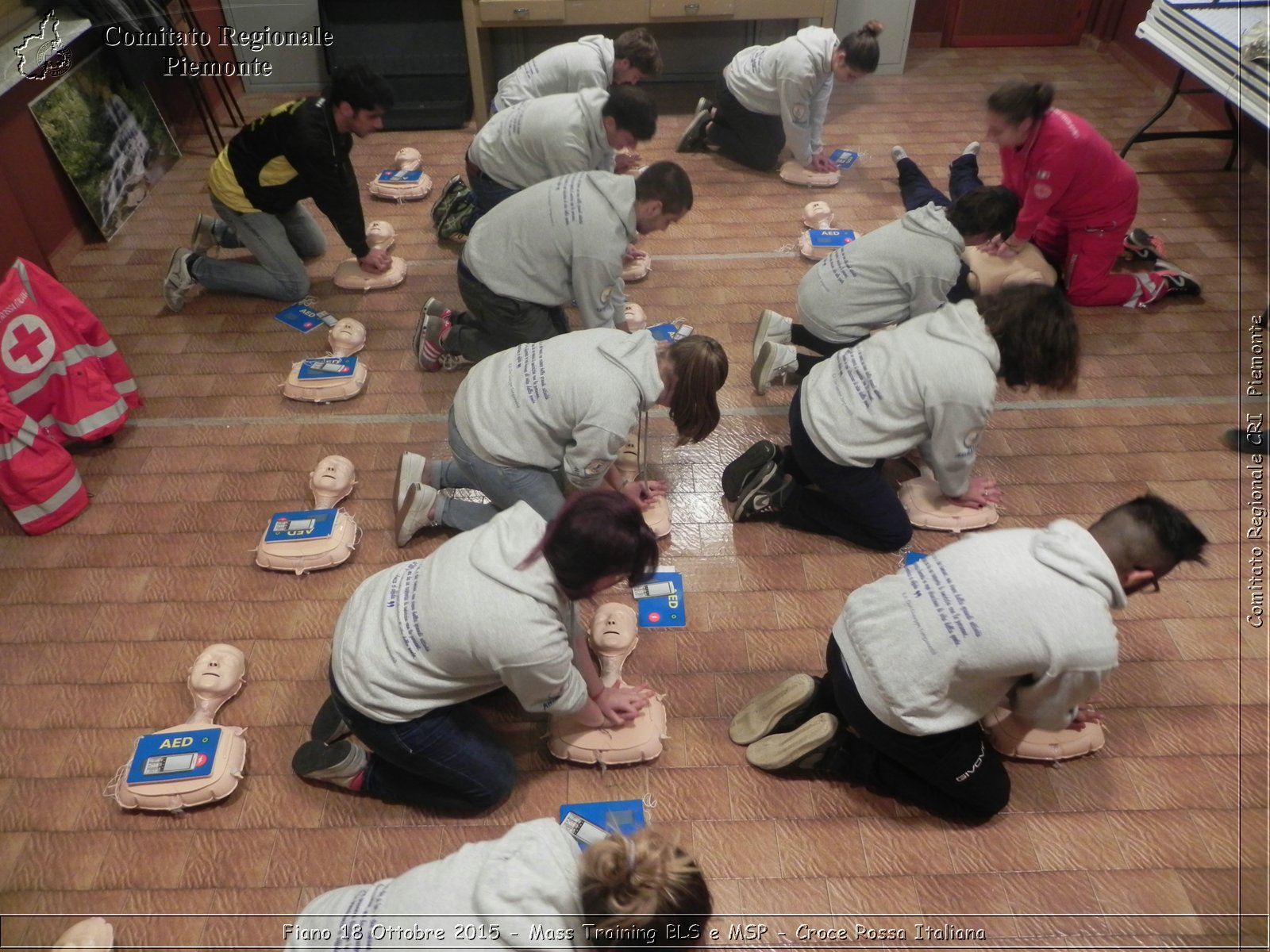 Fiano 18 Ottobre 2015 - Mass Training BLS e MSP - Croce Rossa Italiana- Comitato Regionale del Piemonte