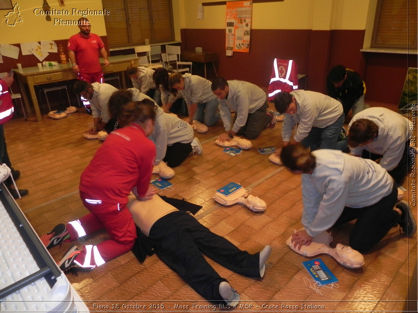 Fiano 18 Ottobre 2015 - Mass Training BLS e MSP - Croce Rossa Italiana- Comitato Regionale del Piemonte