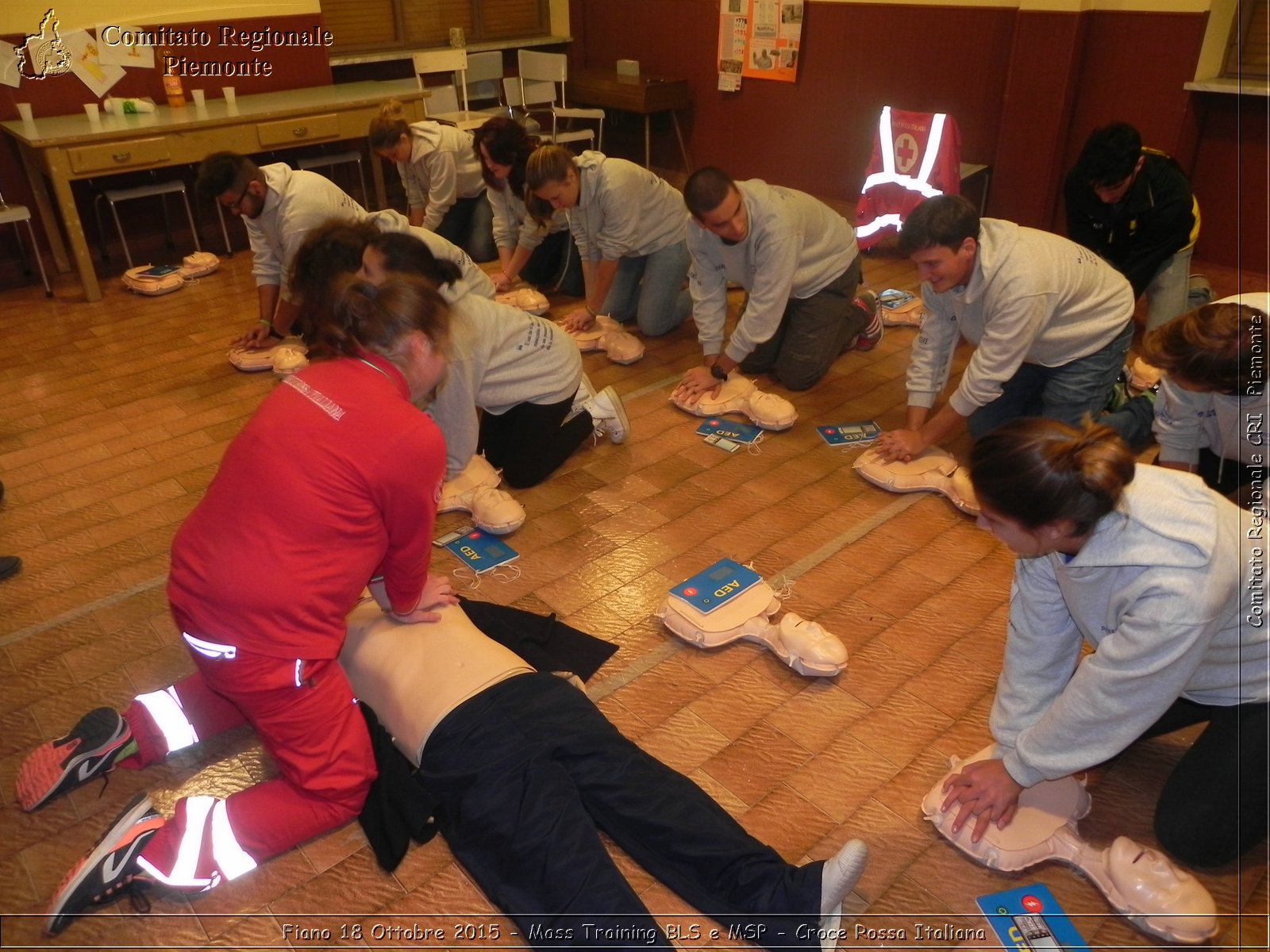 Fiano 18 Ottobre 2015 - Mass Training BLS e MSP - Croce Rossa Italiana- Comitato Regionale del Piemonte