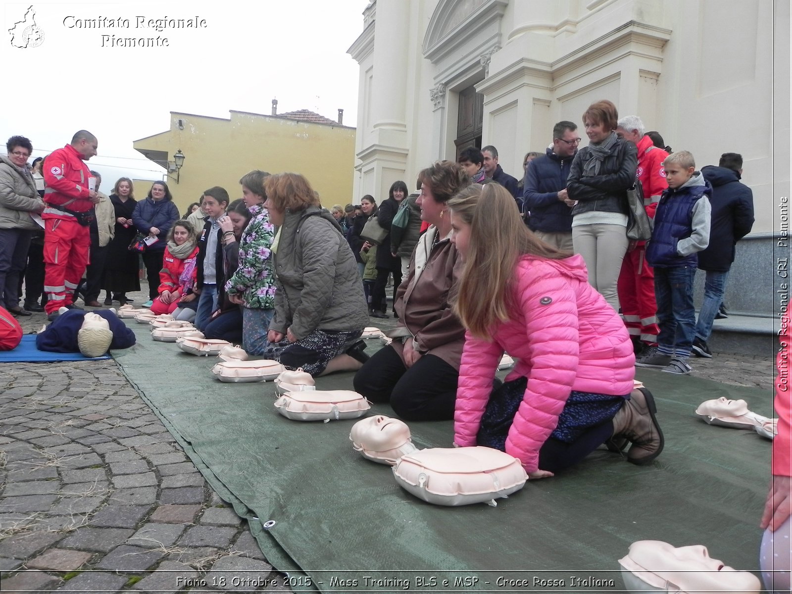 Fiano 18 Ottobre 2015 - Mass Training BLS e MSP - Croce Rossa Italiana- Comitato Regionale del Piemonte