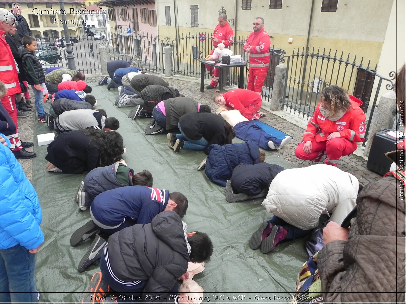 Fiano 18 Ottobre 2015 - Mass Training BLS e MSP - Croce Rossa Italiana- Comitato Regionale del Piemonte