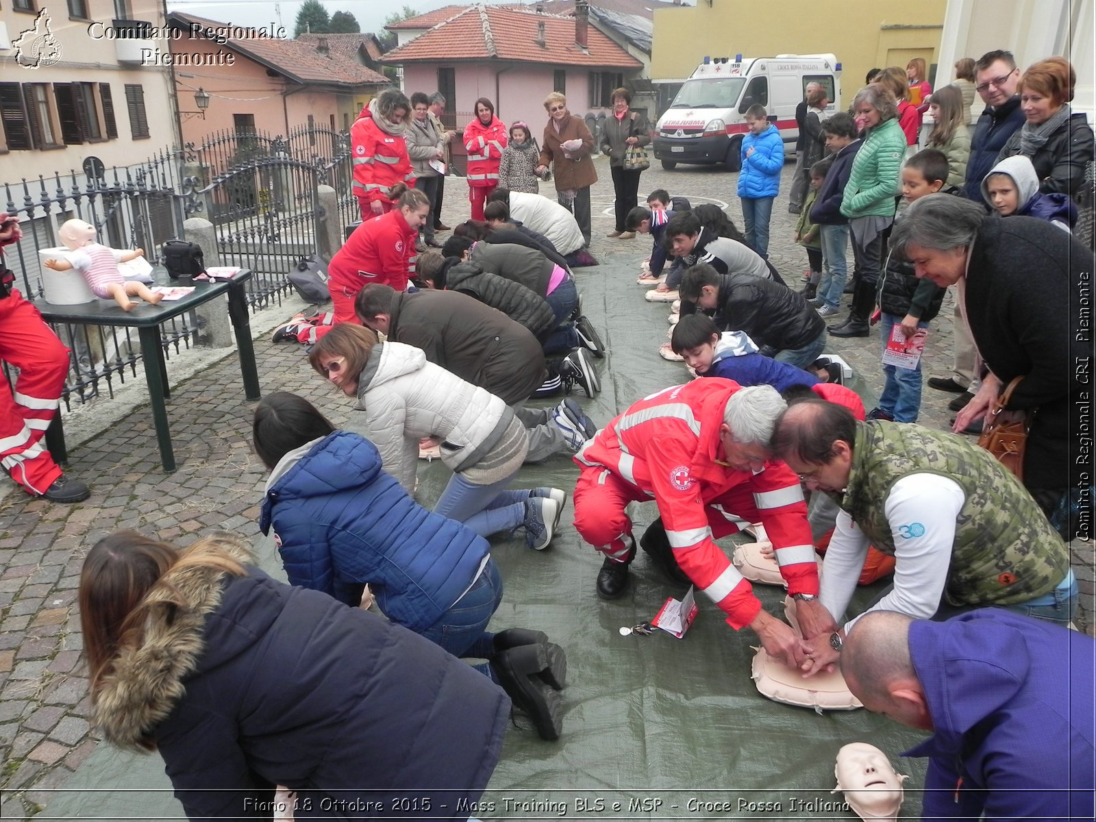 Fiano 18 Ottobre 2015 - Mass Training BLS e MSP - Croce Rossa Italiana- Comitato Regionale del Piemonte