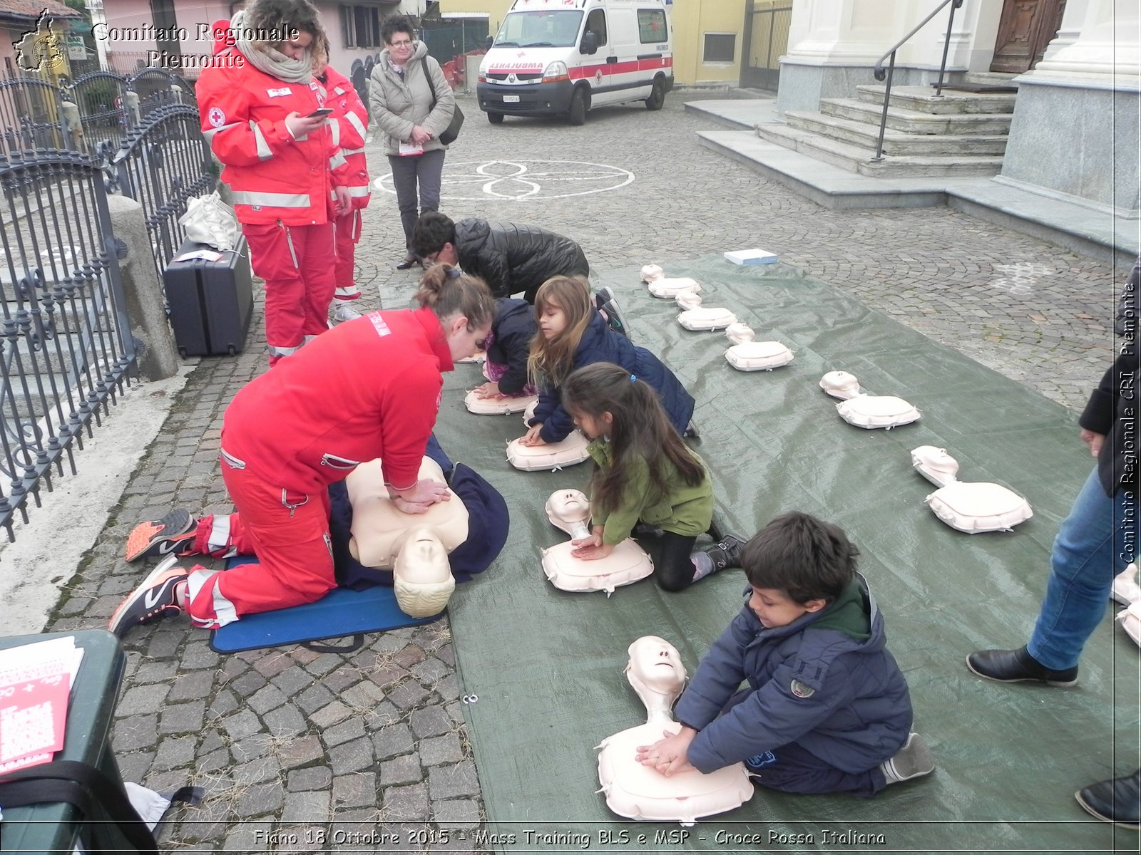 Fiano 18 Ottobre 2015 - Mass Training BLS e MSP - Croce Rossa Italiana- Comitato Regionale del Piemonte