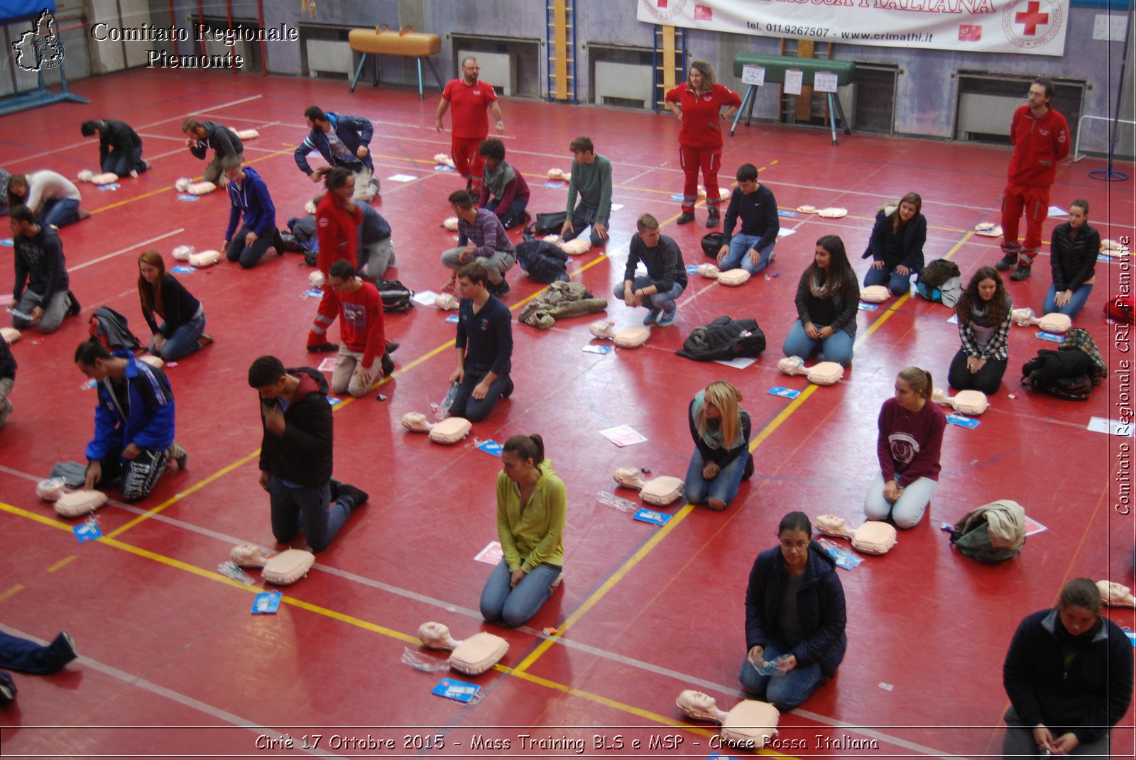 Ciri 17 Ottobre 2015 - Mass Training BLS e MSP - Croce Rossa Italiana- Comitato Regionale del Piemonte