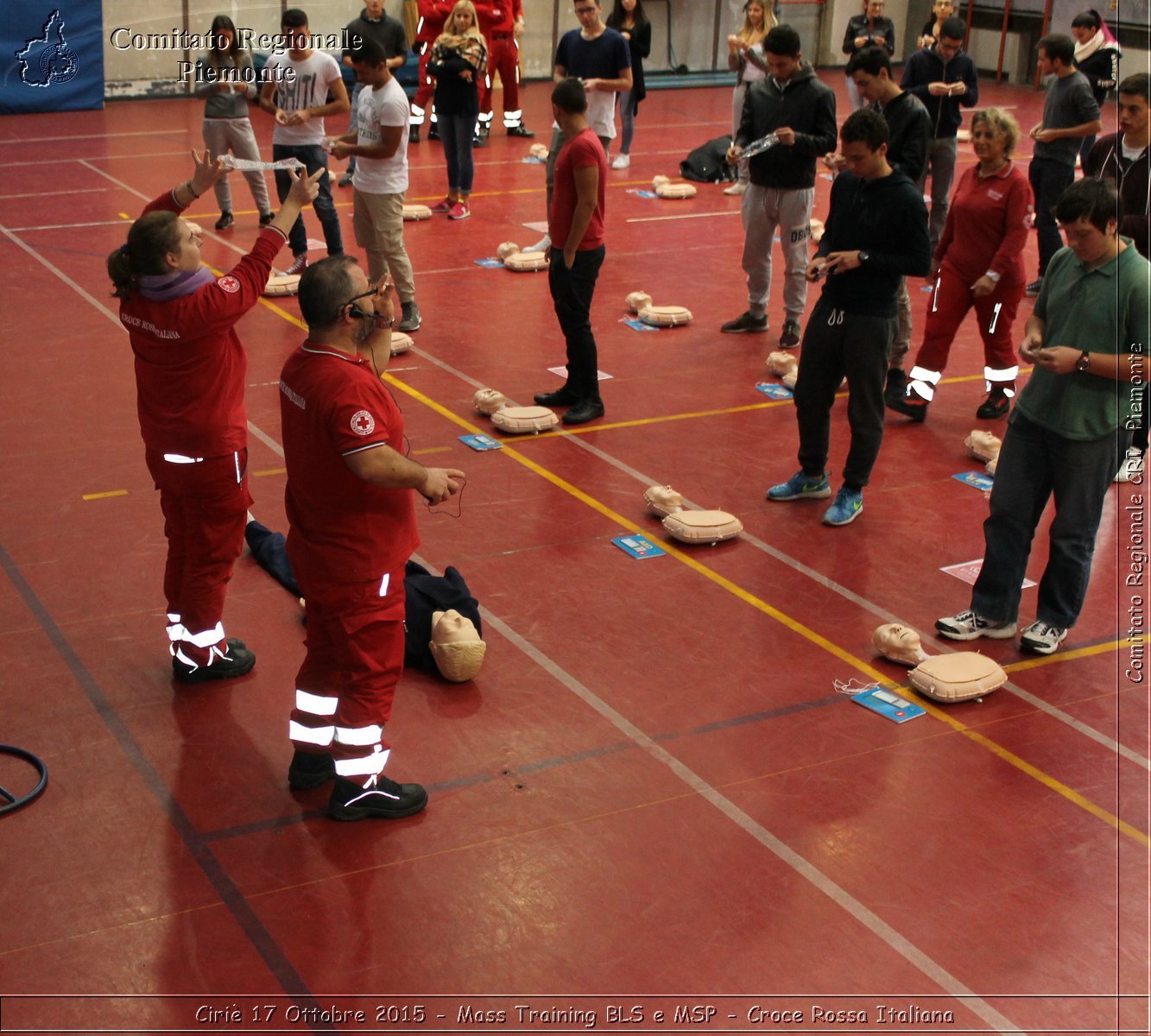 Ciri 17 Ottobre 2015 - Mass Training BLS e MSP - Croce Rossa Italiana- Comitato Regionale del Piemonte