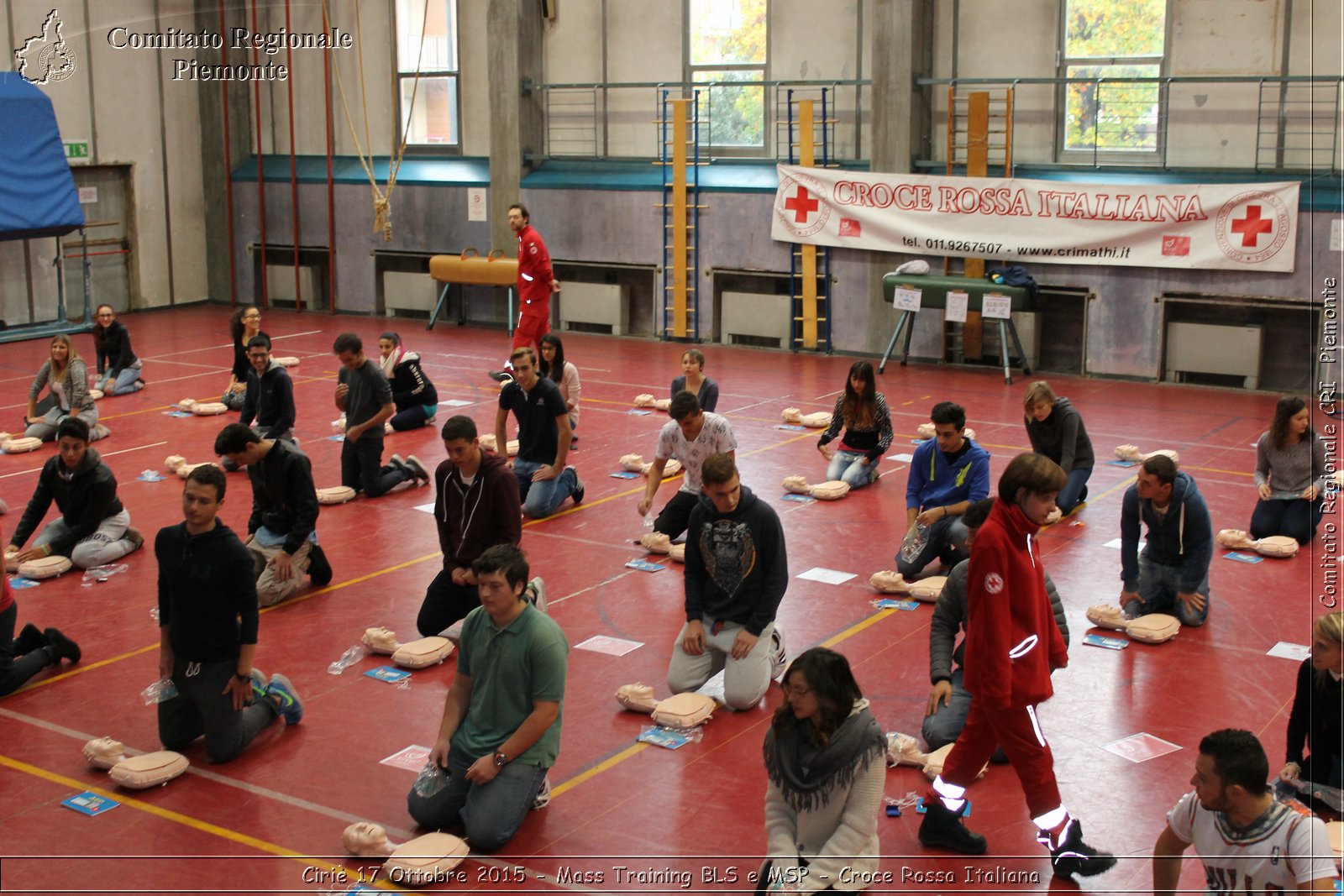 Ciri 17 Ottobre 2015 - Mass Training BLS e MSP - Croce Rossa Italiana- Comitato Regionale del Piemonte