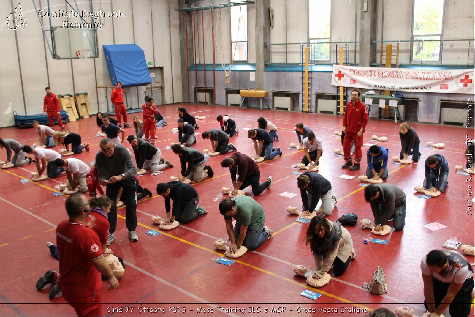 Ciri 17 Ottobre 2015 - Mass Training BLS e MSP - Croce Rossa Italiana- Comitato Regionale del Piemonte