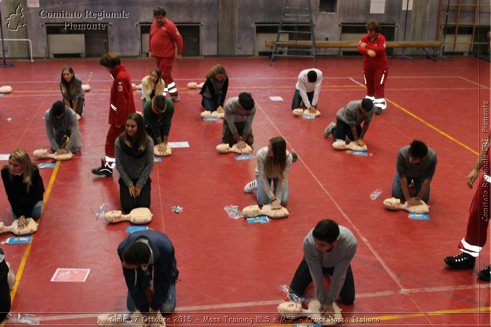 Ciri 17 Ottobre 2015 - Mass Training BLS e MSP - Croce Rossa Italiana- Comitato Regionale del Piemonte