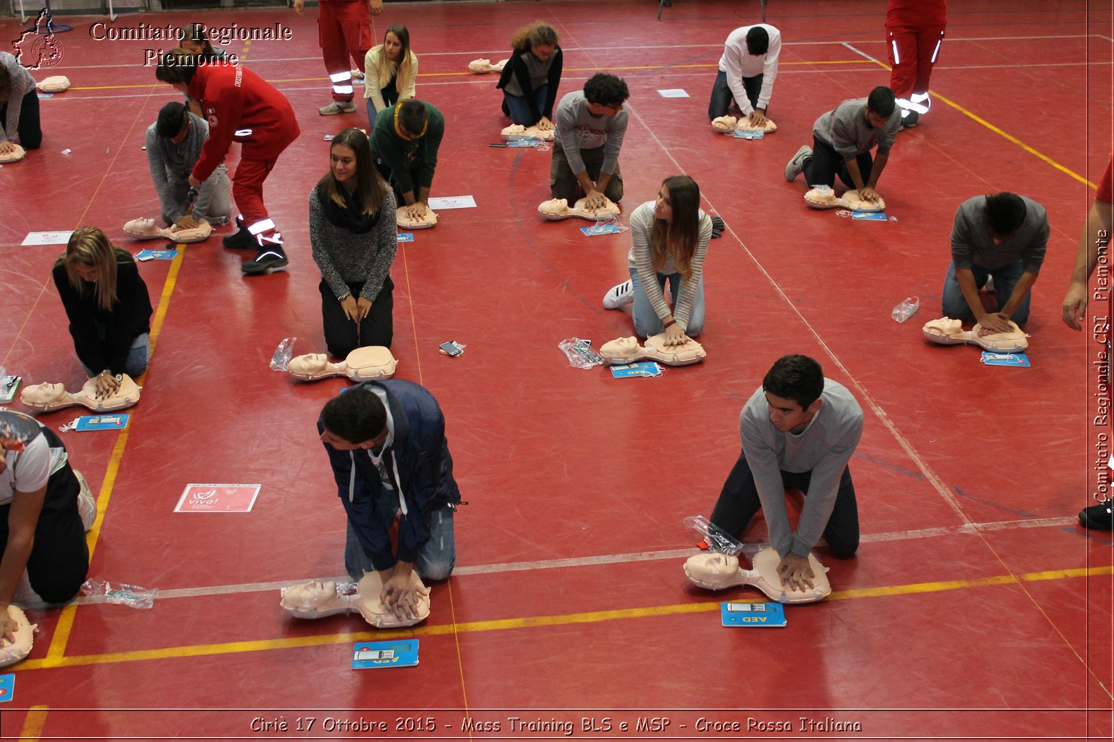 Ciri 17 Ottobre 2015 - Mass Training BLS e MSP - Croce Rossa Italiana- Comitato Regionale del Piemonte