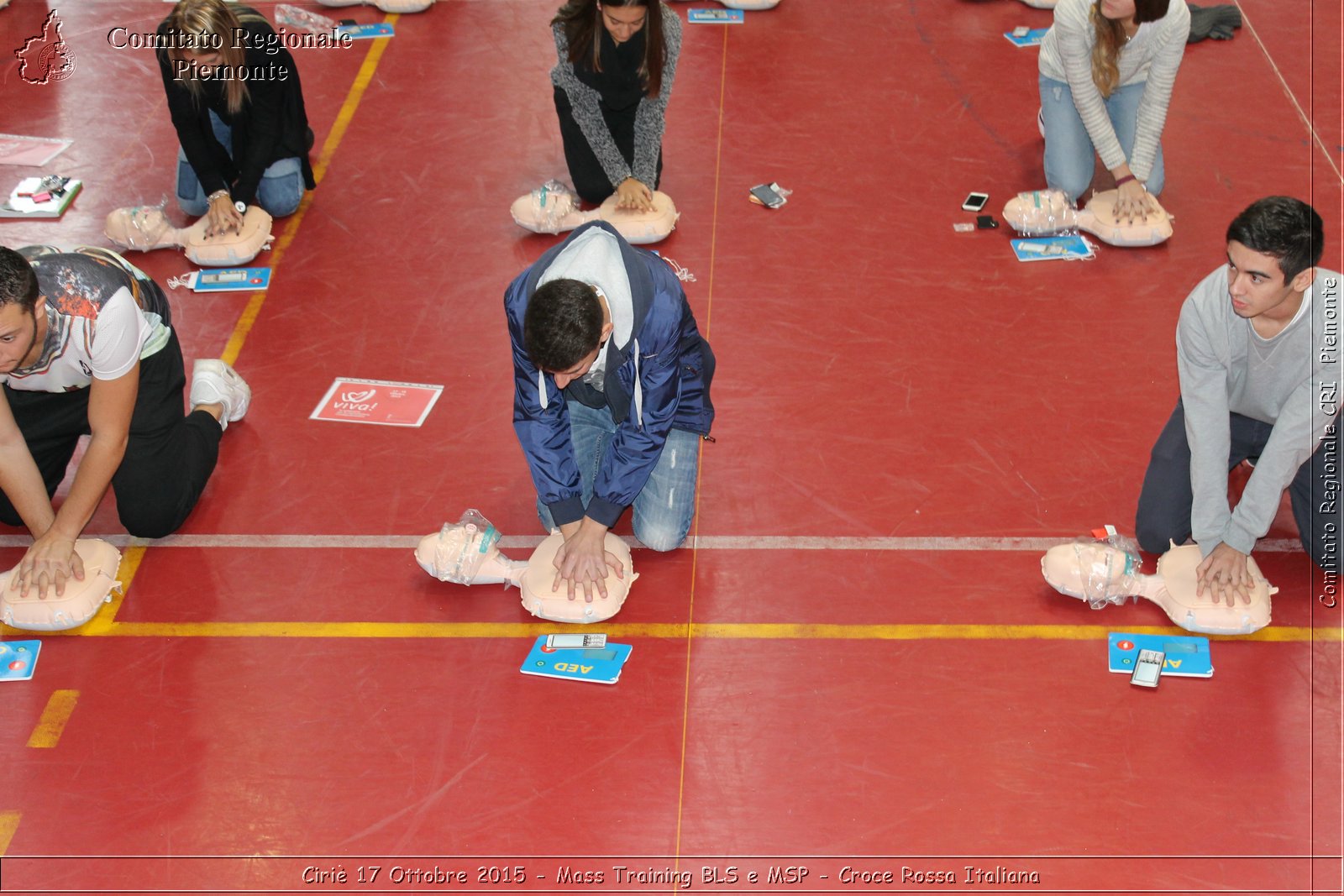 Ciri 17 Ottobre 2015 - Mass Training BLS e MSP - Croce Rossa Italiana- Comitato Regionale del Piemonte