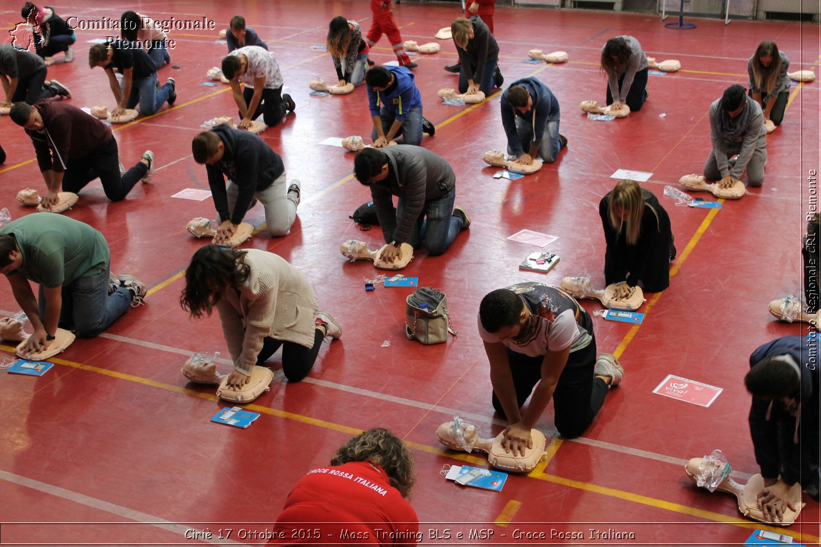 Ciri 17 Ottobre 2015 - Mass Training BLS e MSP - Croce Rossa Italiana- Comitato Regionale del Piemonte