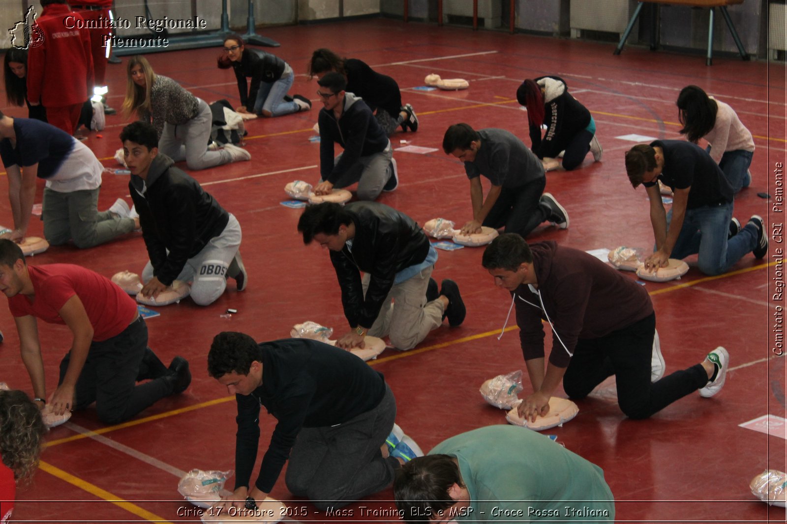 Ciri 17 Ottobre 2015 - Mass Training BLS e MSP - Croce Rossa Italiana- Comitato Regionale del Piemonte