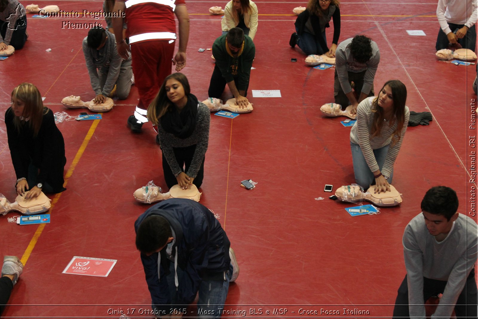 Ciri 17 Ottobre 2015 - Mass Training BLS e MSP - Croce Rossa Italiana- Comitato Regionale del Piemonte