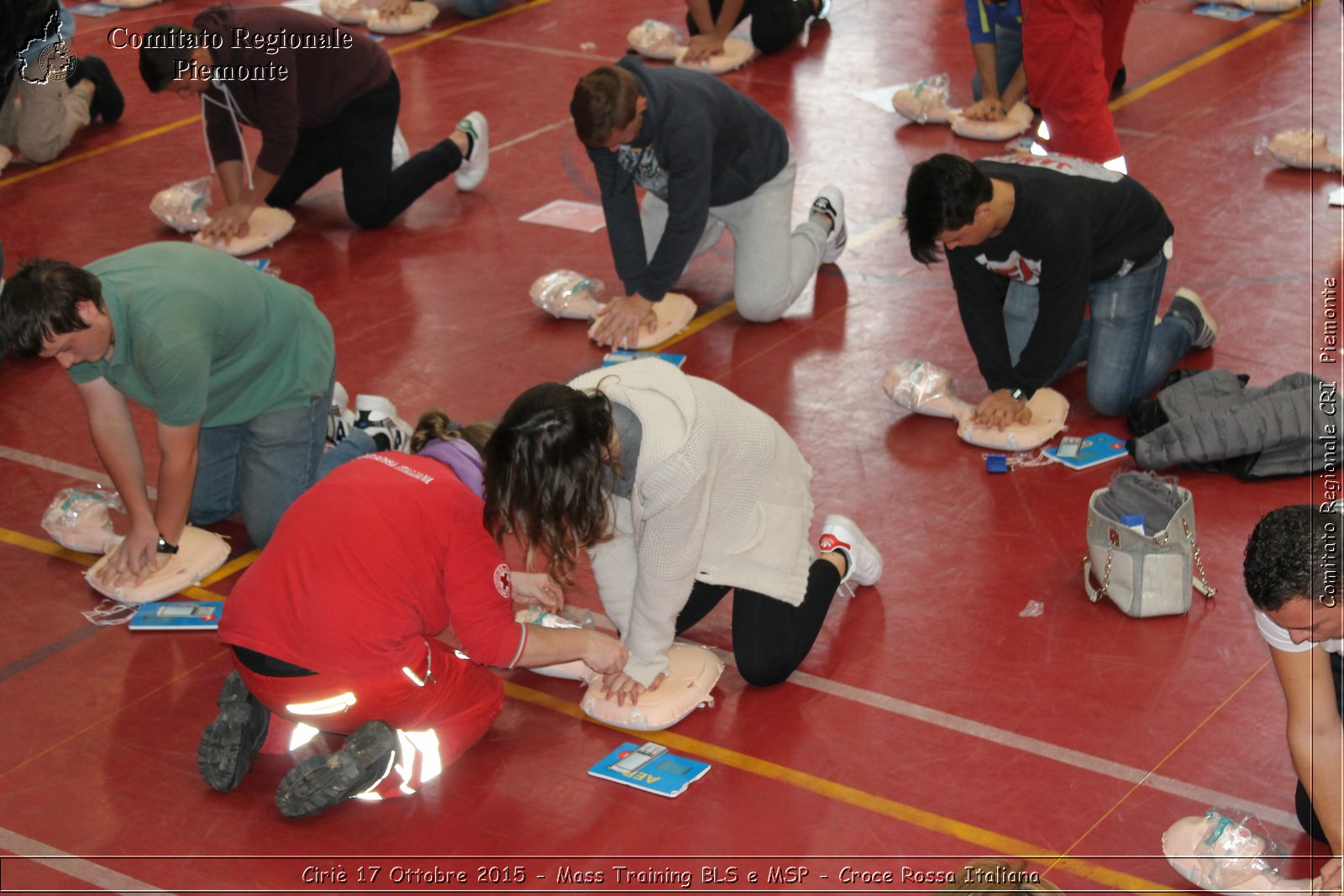 Ciri 17 Ottobre 2015 - Mass Training BLS e MSP - Croce Rossa Italiana- Comitato Regionale del Piemonte