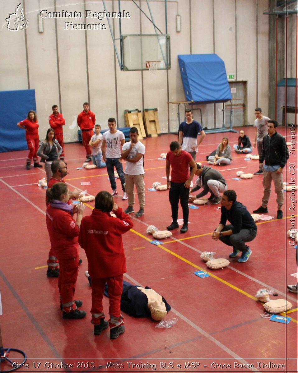 Ciri 17 Ottobre 2015 - Mass Training BLS e MSP - Croce Rossa Italiana- Comitato Regionale del Piemonte