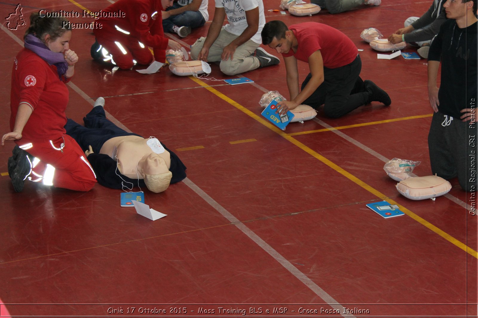 Ciri 17 Ottobre 2015 - Mass Training BLS e MSP - Croce Rossa Italiana- Comitato Regionale del Piemonte