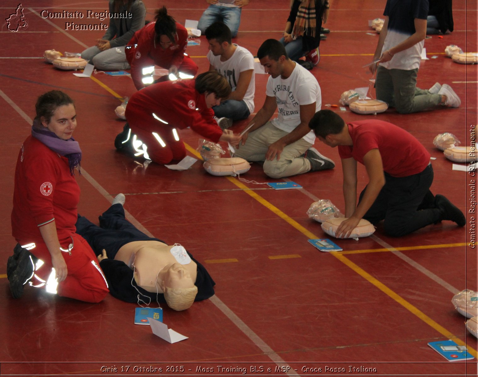 Ciri 17 Ottobre 2015 - Mass Training BLS e MSP - Croce Rossa Italiana- Comitato Regionale del Piemonte