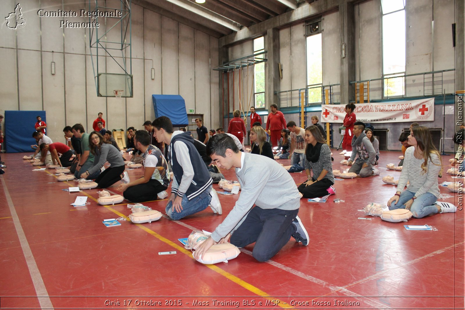 Ciri 17 Ottobre 2015 - Mass Training BLS e MSP - Croce Rossa Italiana- Comitato Regionale del Piemonte