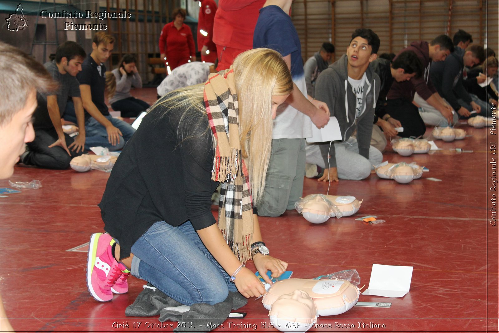 Ciri 17 Ottobre 2015 - Mass Training BLS e MSP - Croce Rossa Italiana- Comitato Regionale del Piemonte