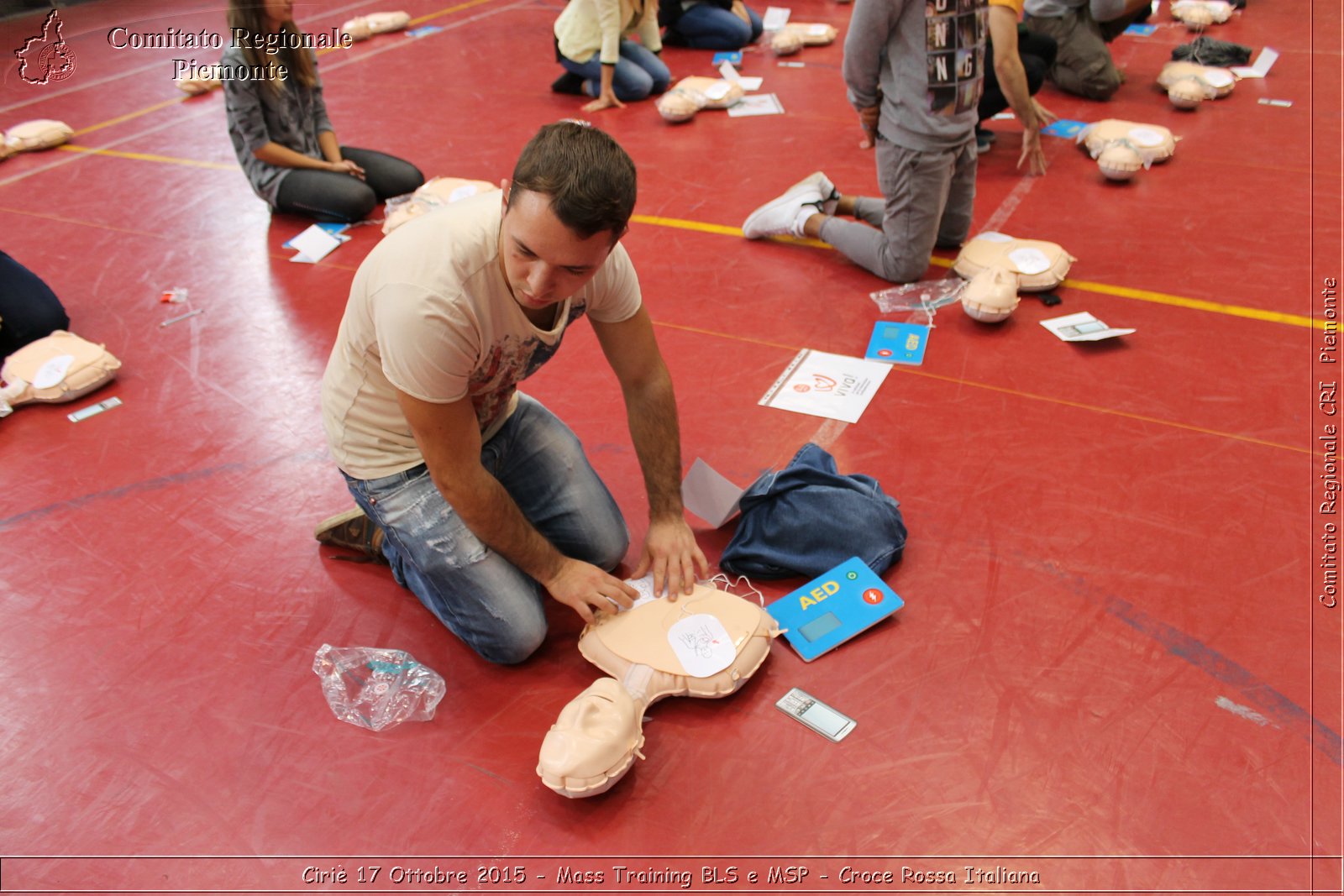 Ciri 17 Ottobre 2015 - Mass Training BLS e MSP - Croce Rossa Italiana- Comitato Regionale del Piemonte