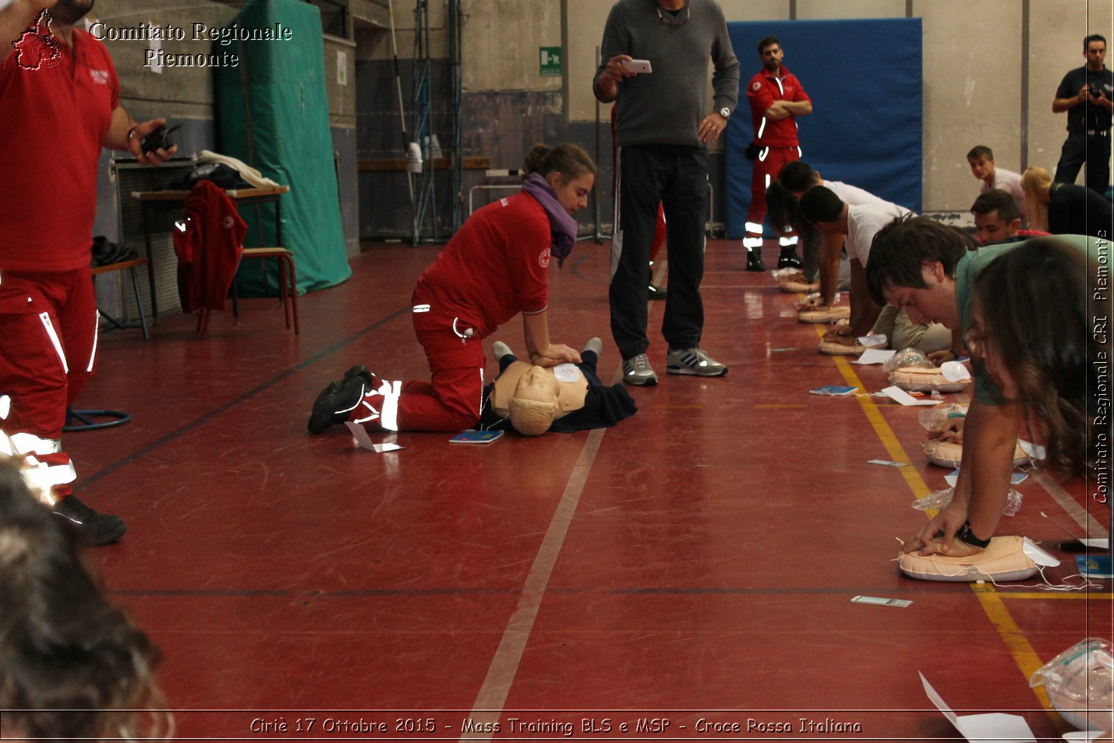 Ciri 17 Ottobre 2015 - Mass Training BLS e MSP - Croce Rossa Italiana- Comitato Regionale del Piemonte