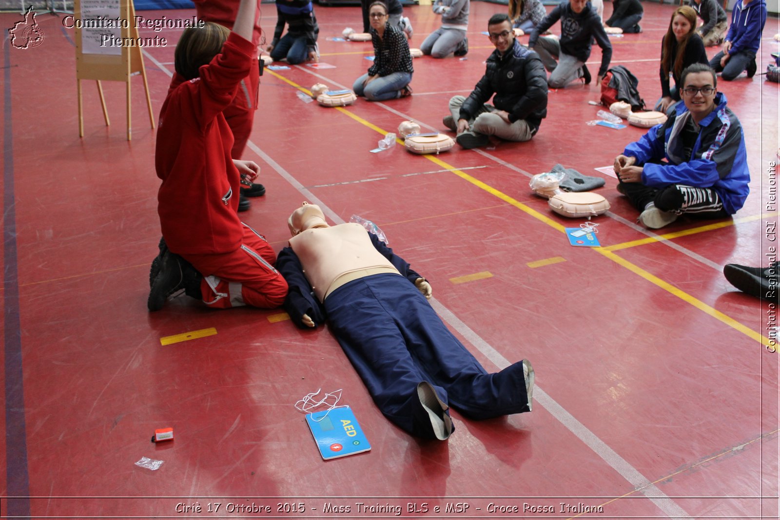 Ciri 17 Ottobre 2015 - Mass Training BLS e MSP - Croce Rossa Italiana- Comitato Regionale del Piemonte