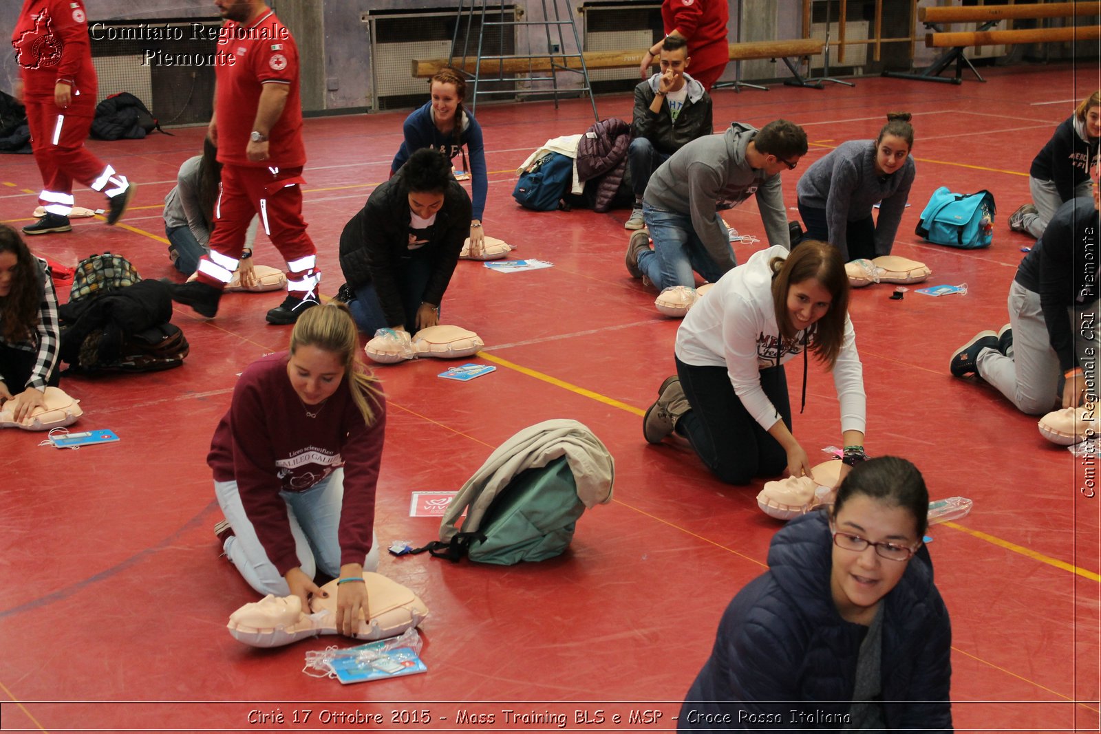 Ciri 17 Ottobre 2015 - Mass Training BLS e MSP - Croce Rossa Italiana- Comitato Regionale del Piemonte