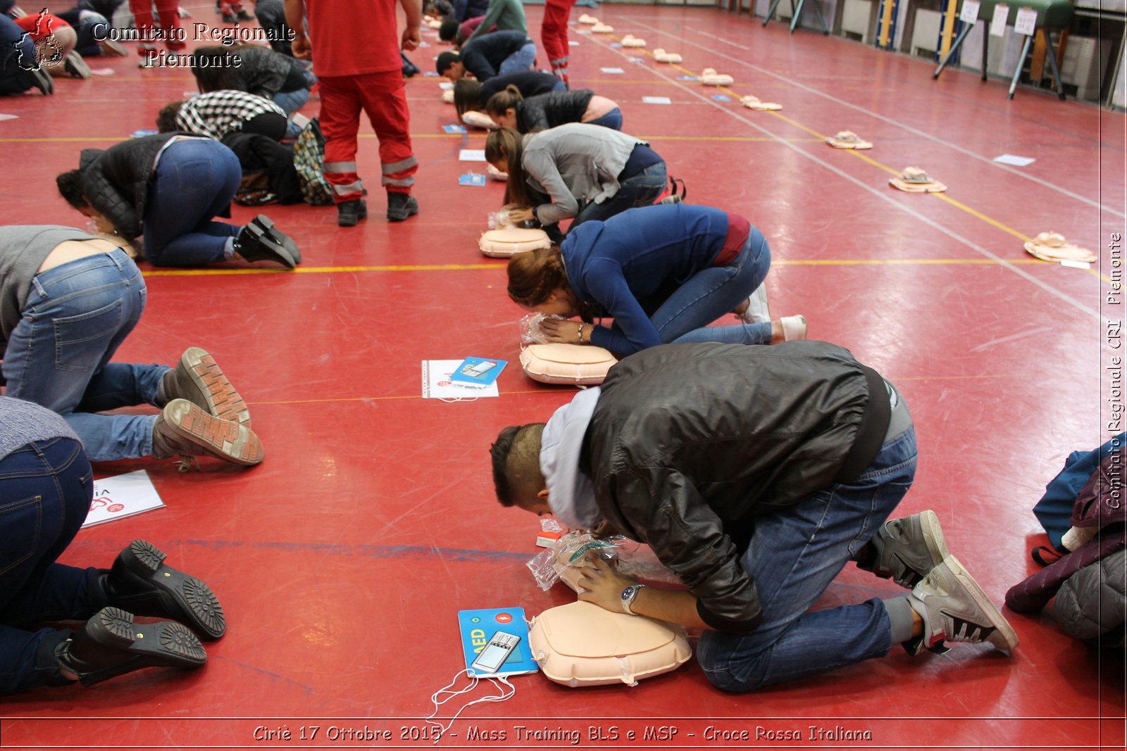 Ciri 17 Ottobre 2015 - Mass Training BLS e MSP - Croce Rossa Italiana- Comitato Regionale del Piemonte