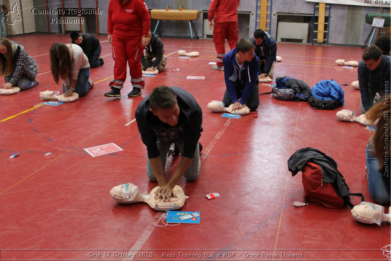 Ciri 17 Ottobre 2015 - Mass Training BLS e MSP - Croce Rossa Italiana- Comitato Regionale del Piemonte