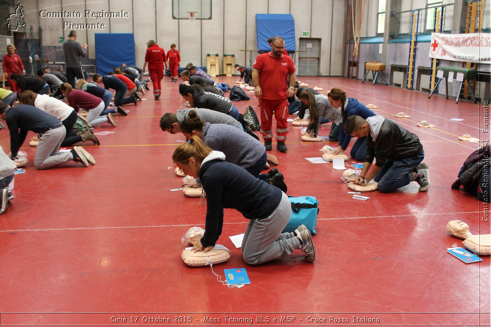 Ciri 17 Ottobre 2015 - Mass Training BLS e MSP - Croce Rossa Italiana- Comitato Regionale del Piemonte