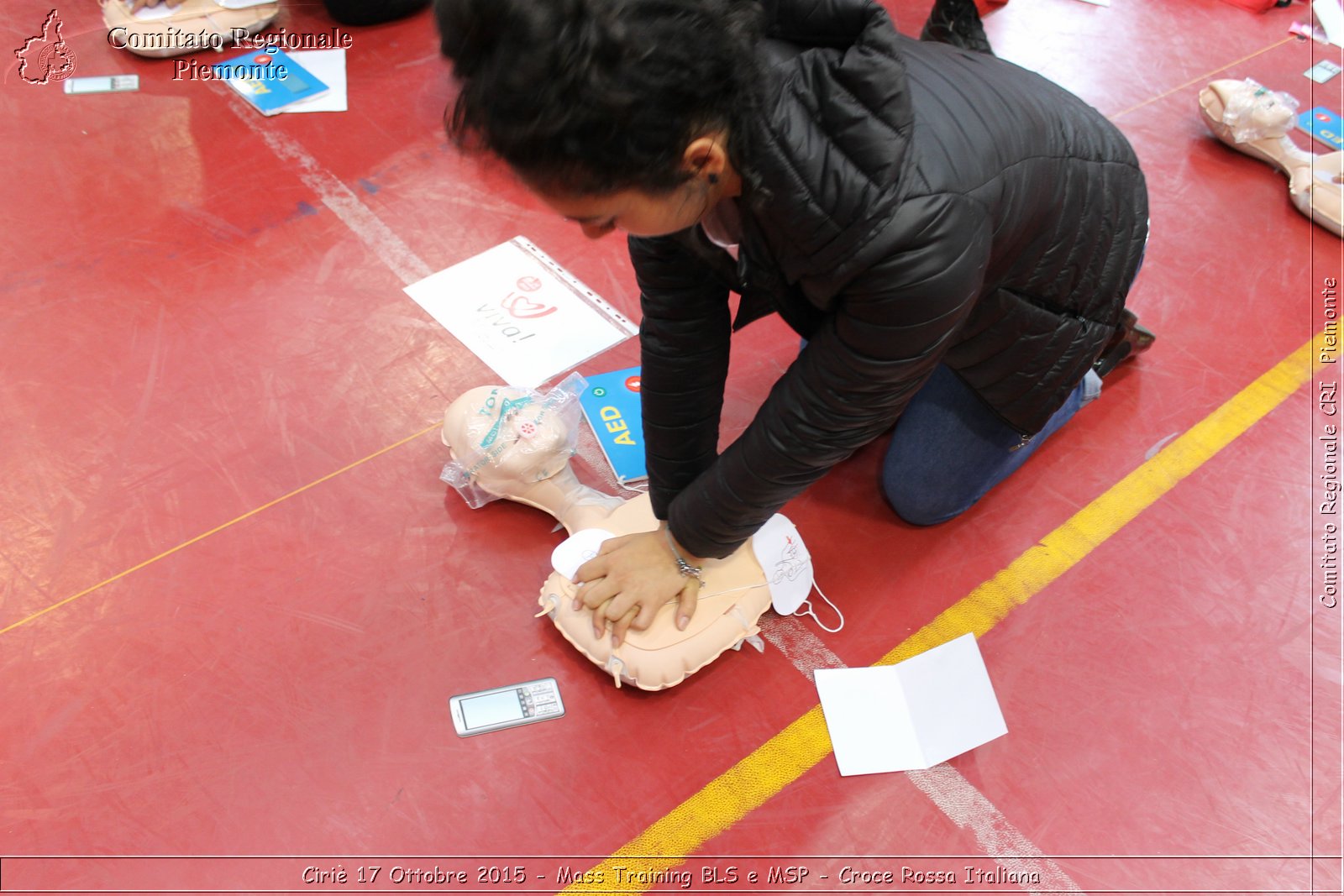 Ciri 17 Ottobre 2015 - Mass Training BLS e MSP - Croce Rossa Italiana- Comitato Regionale del Piemonte