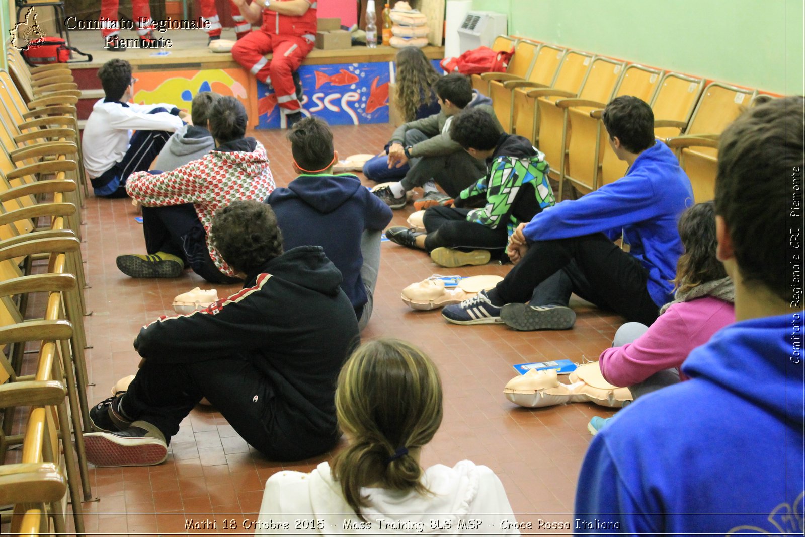 Mathi 18 Ottobre 2015 - Mass Training BLS MSP - Croce Rossa Italiana- Comitato Regionale del Piemonte