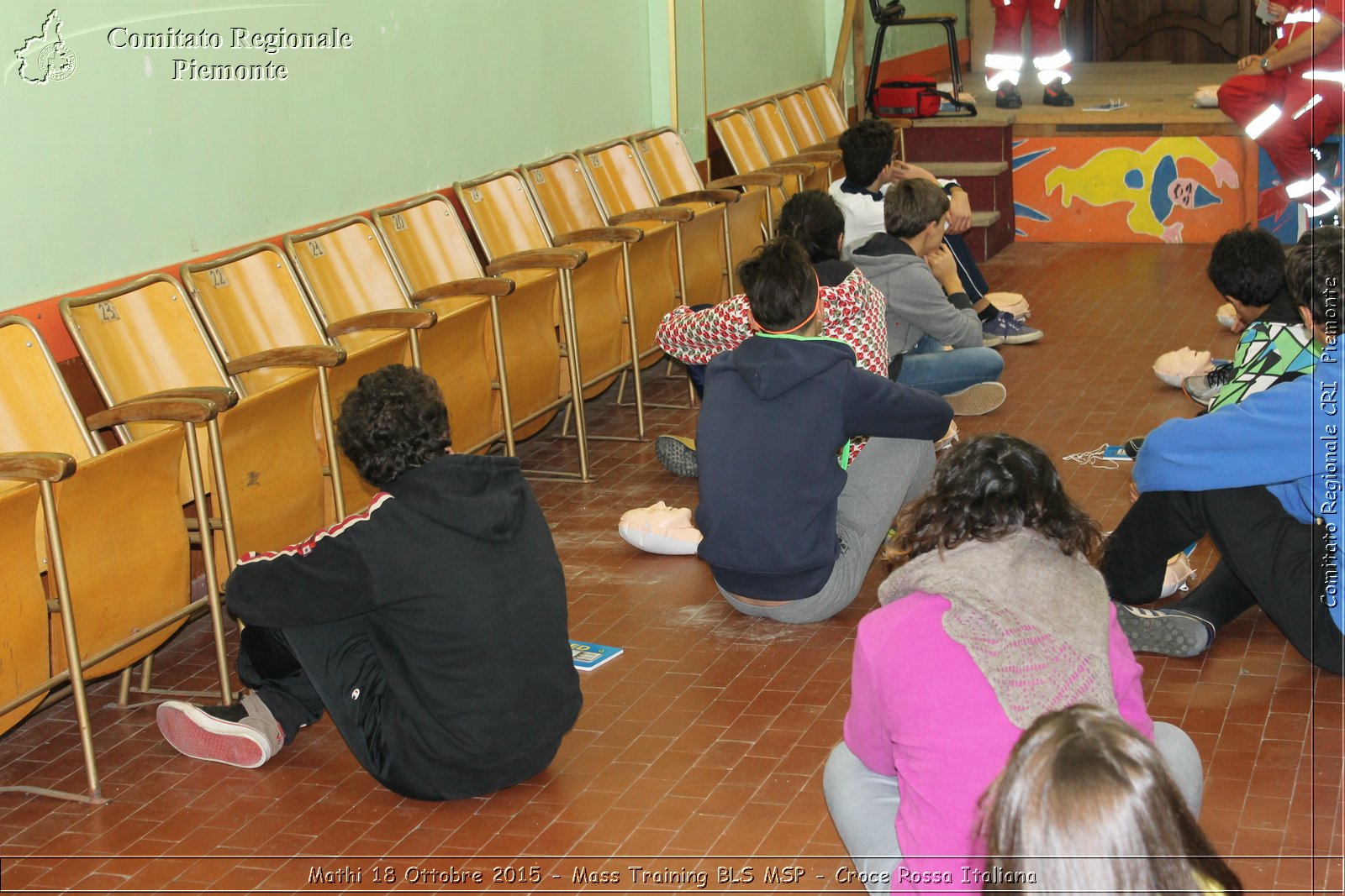 Mathi 18 Ottobre 2015 - Mass Training BLS MSP - Croce Rossa Italiana- Comitato Regionale del Piemonte